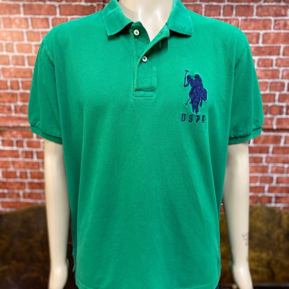 U.S. Polo Assn men’s green polo shirt size XL - Picture 1 of 8